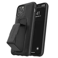 Diesel - Diesel Mobilskal till iPhone 12/12 Pro MagSafe Grip Leather Look - Svart