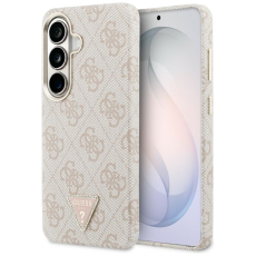 Guess - Guess Mobilskal F&ouml;r Galaxy S26 MagSafe 4G Triangle Logo - Rosa