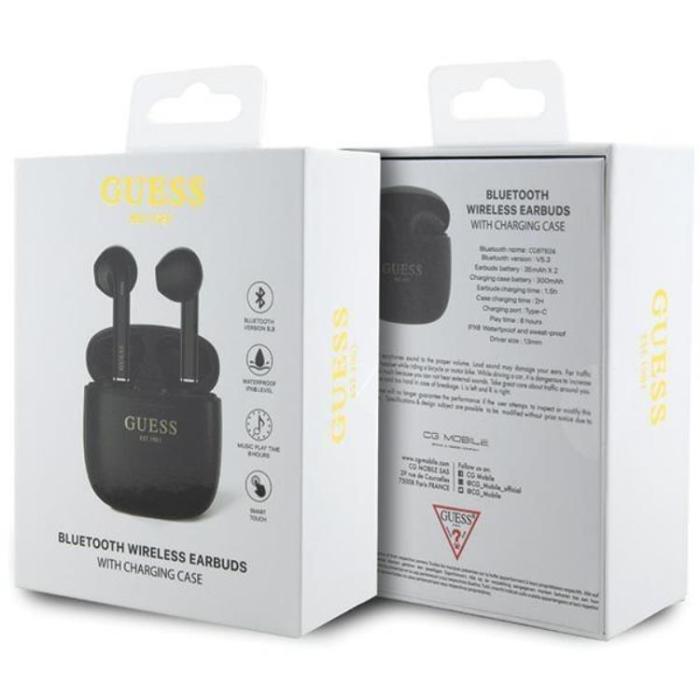 Guess - Guess TWS EST Logo Bluetooth In-Ear Hörlurar+Dockingsstation