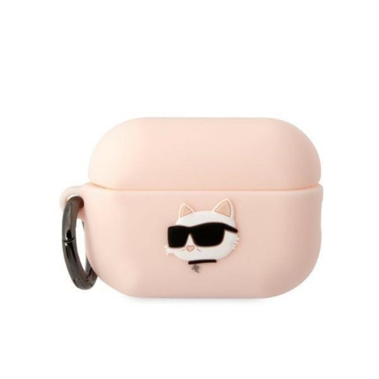 Karl Lagerfeld AirPods Pro 2 Skal Silicone Choupette Head 3D - Rosa | 2353 | AlltMobil