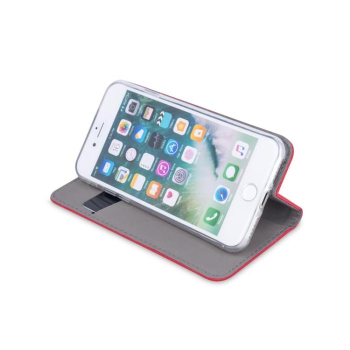 OEM - iPhone 16e Plånboksfodral Smart Magnet - Röd