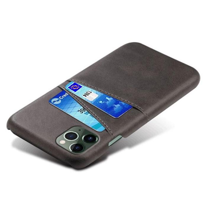 OEM - iPhone 15 Plus Mobilskal Korthållare PU-Läder - Svart