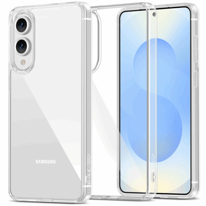 Tech-Protect - Tech-Protect Galaxy S25 Edge Mobilskal Flexair Hybrid - Clear