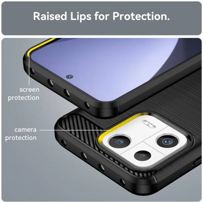 OEM - Xiaomi 13 Mobilskal Carbon Fiber - Svart