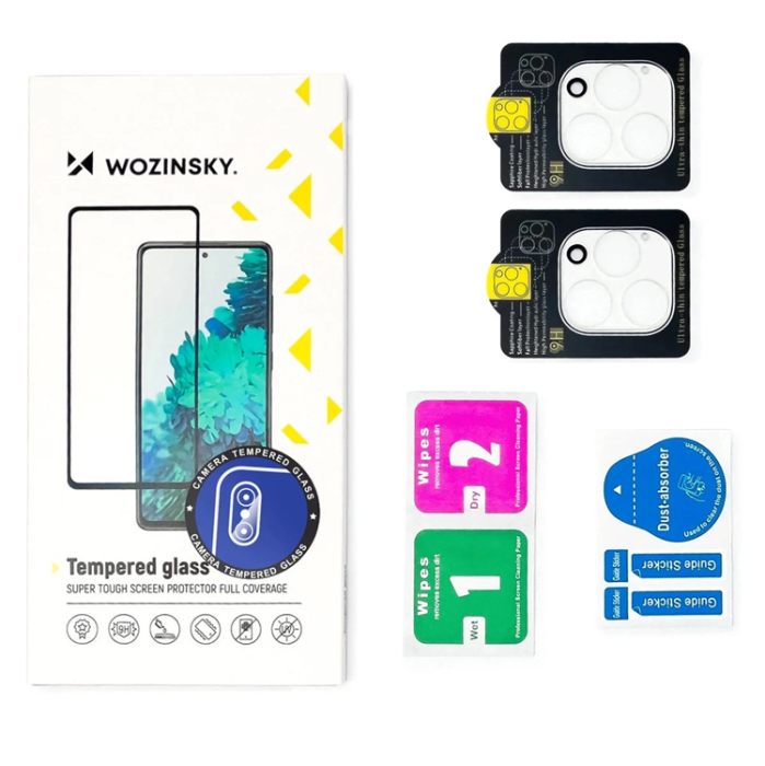 Wozinsky - [2-Pack] Wozinsky Galaxy Z Fold 7 Linsskydd Härdat Glas Full - Svart