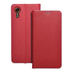 OEM - Galaxy XCover 7 Plånboksfodral Luna Carbon - Röd