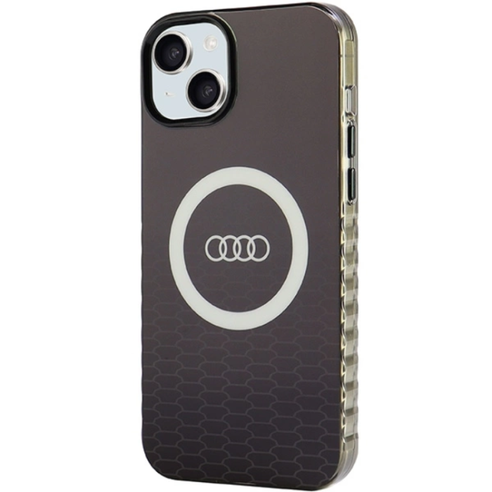 Audi - Audi iPhone 15/14 Plus Mobilskal Magsafe IML Big Logo - Svart