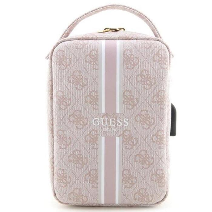Guess - Guess Organizerväska Printed Stripes - Rosa