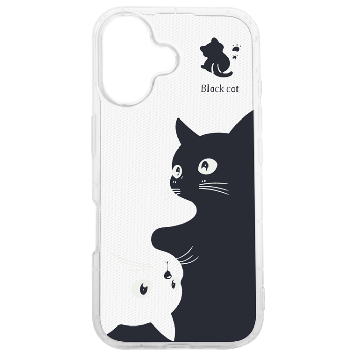 A-One Brand - iPhone 14 Mobilskal Ultra Trendy Cat - Clear