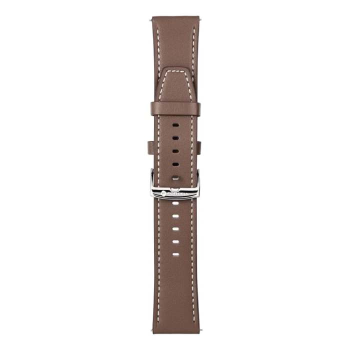 Forcell - Forcell Galaxy Watch 20mm Armband Eco Läder - Brun