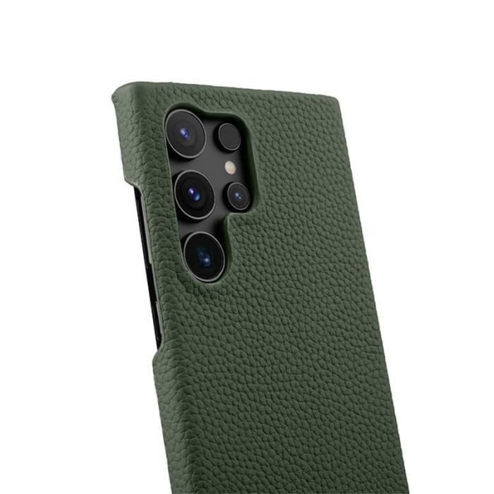 Melkco - MELKCO Mobilskal till Samsung Galaxy S25 Ultra Äkta läder Grön