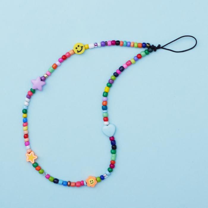 UTGATT1 - Telefonrem Beads Pattern 2 - Flerfärgad
