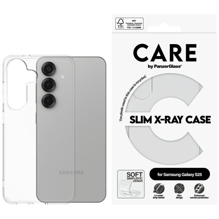 CARE By PanzerGlass Galaxy S25 Mobilskal Fashion X-Ray - Clear | 2353 | AlltMobil
