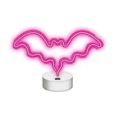Neolia - Neolia LED Neon Light BAT På Stativ NNE07 - Rosa