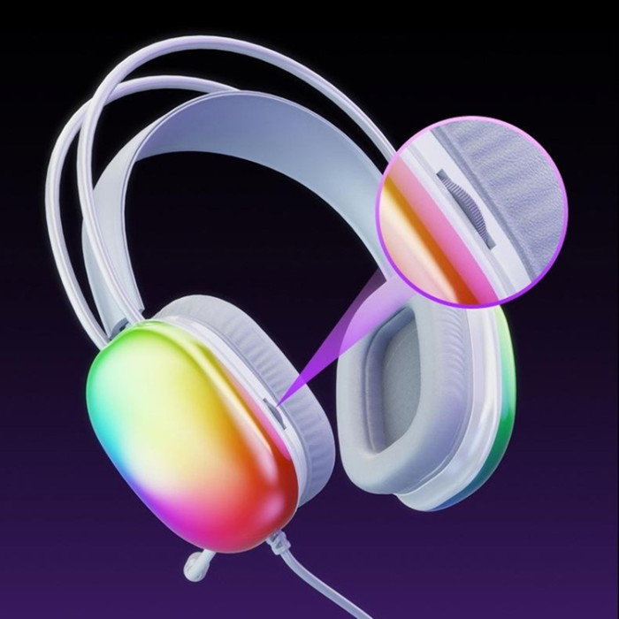 A-One Brand - LECOO Over-Ear Gaming Trådbundna Hörlurar LED-ljus USB 7.1 HT409