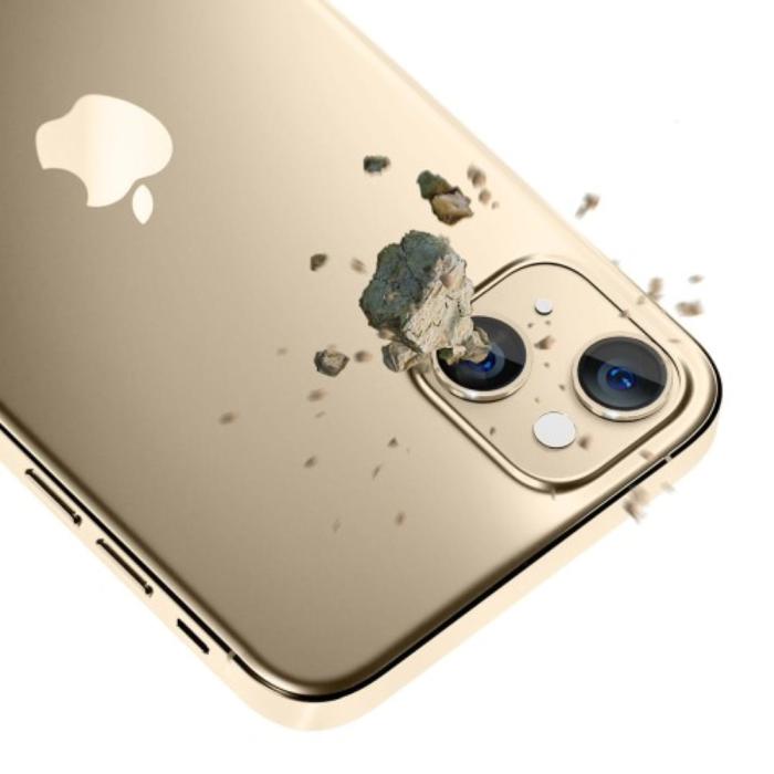 3MK - 3mk iPhone 14 Guld HybridGlass Kameralinskydd - Guld