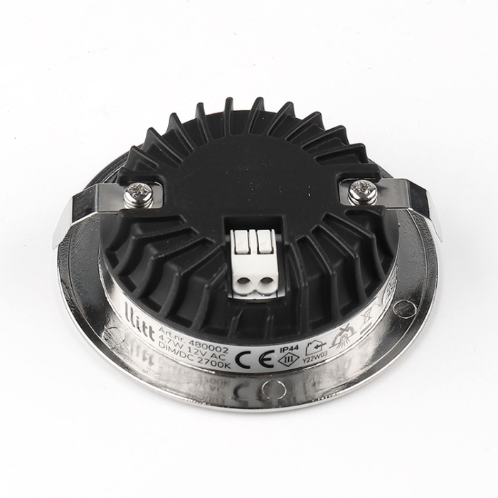 LLITT - LLITT Alice 12V Infälld downlight 2700K IP44 340lm Borstad stål 1-pack