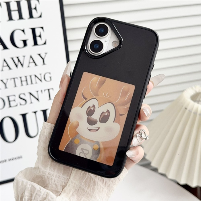 A-One Brand - iPhone 17 Mobilskal NFC DIY Customized HD Smart E-Ink - Svart