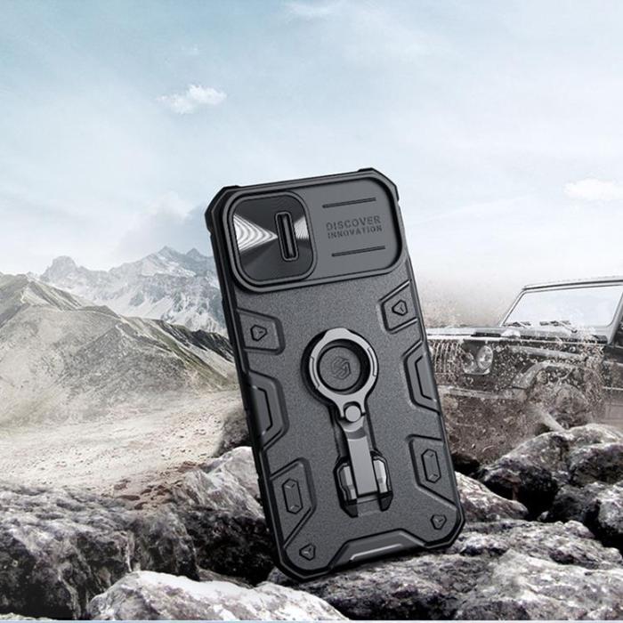 Nillkin - Nillkin iPhone 14 Plus Skal CamShield Armor Magnetic - Svart