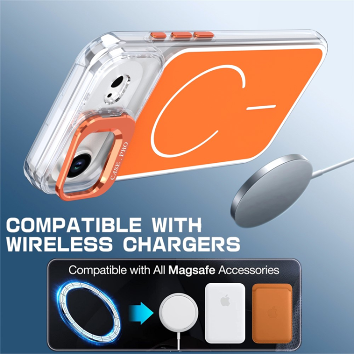 A-One Brand - iPhone Air Mobilskal MagSafe Lens Kickstand TPU + PC