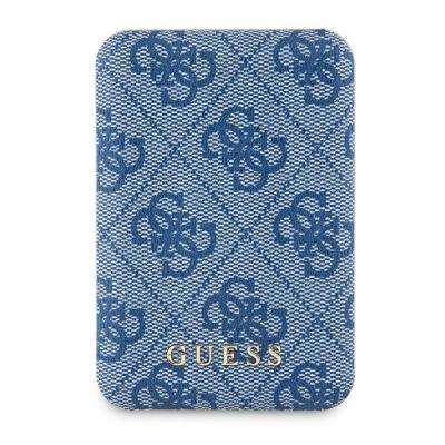 Guess Trådlös MagSafe Powerbank 5000mAh 15W 4G Metall Logo - Blå