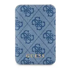 Guess - Guess Trådlös MagSafe Powerbank 5000mAh 15W 4G Metall Logo - Blå