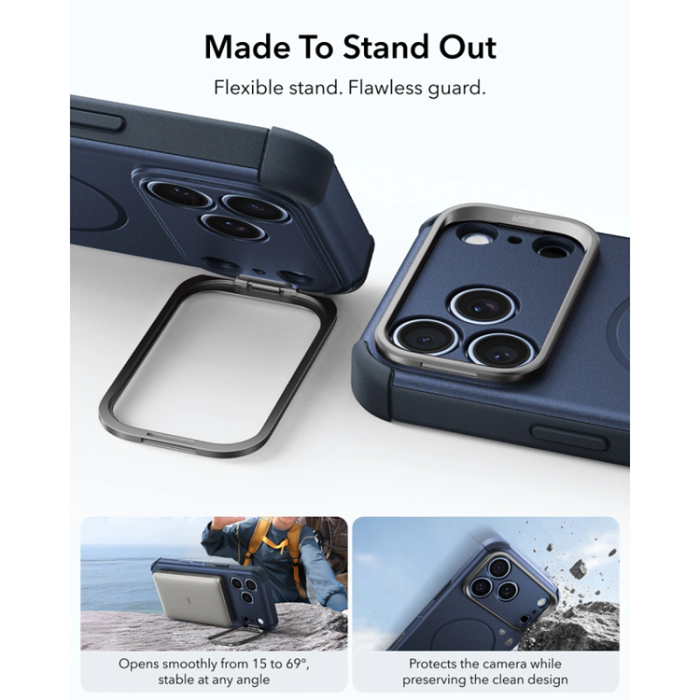 ESR - ESR Mobilskal För iPhone 17 Pro Max/18 Pro Max Magsafe Cyber Tough Kickstand
