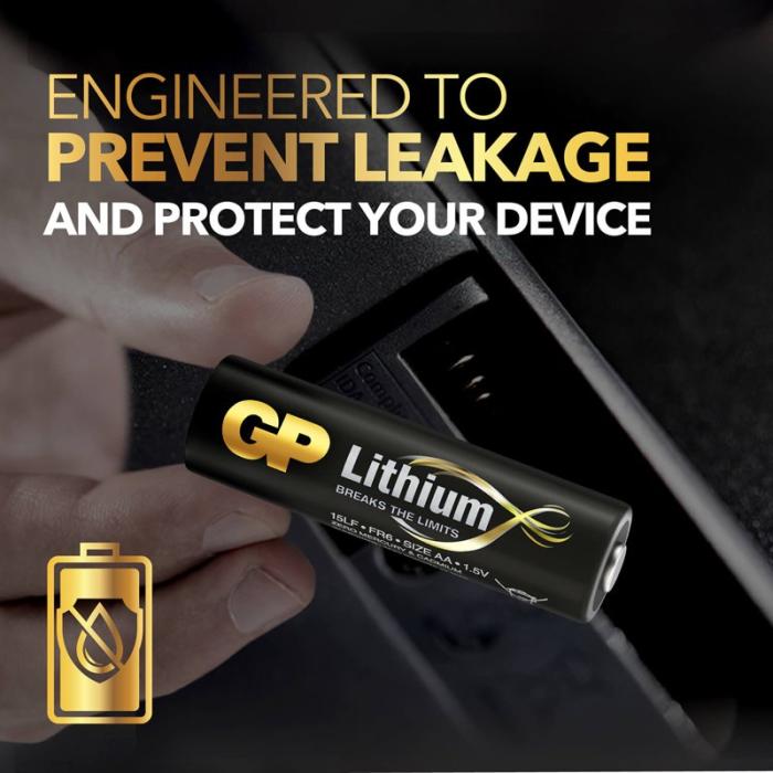 GP - GP Batteri Lithium AA 1,5V 4-Pack