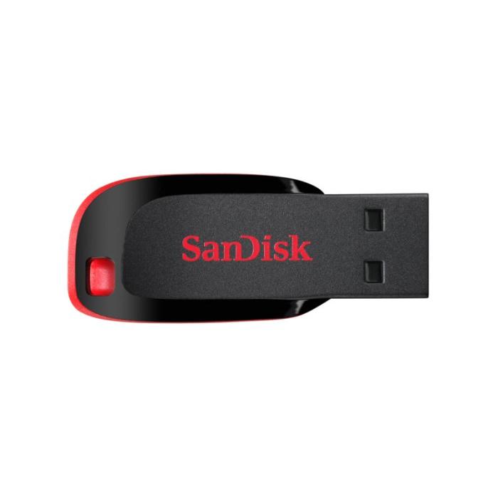 Sandisk - SANDISK USB-minne 2.0 Blade 128GB Svart