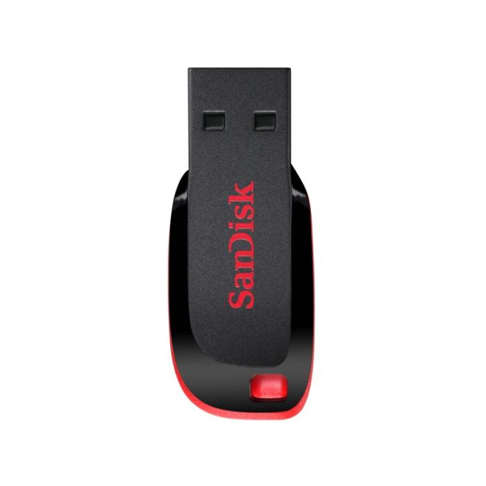 Sandisk - SANDISK USB-minne 2.0 Blade 128GB Svart