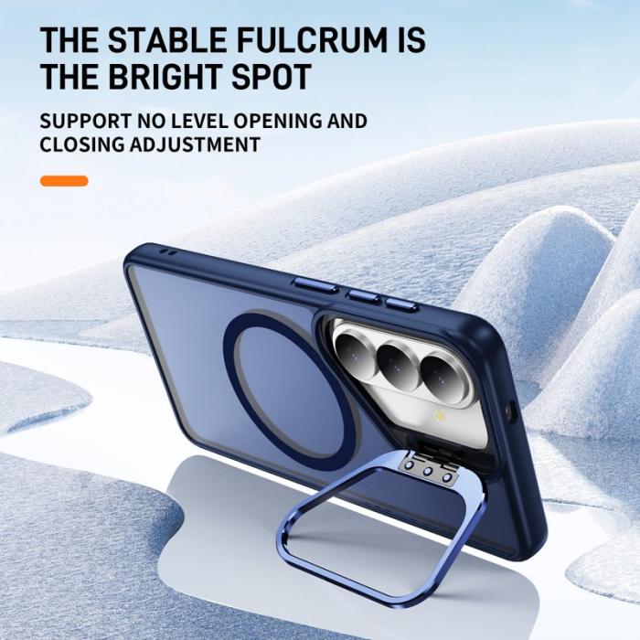 OEM - Mobilskal för Samsung Galaxy S26 Plus Magnetiskt Kickstand PC + TPU - Safir