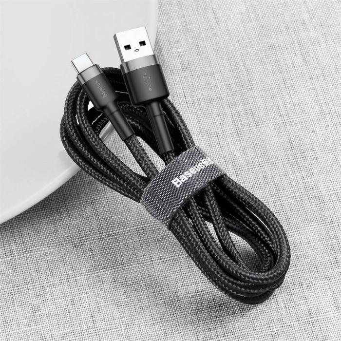 BASEUS - BASEUS Cafule USB-C till USB-A kabel 0.5M - Svart