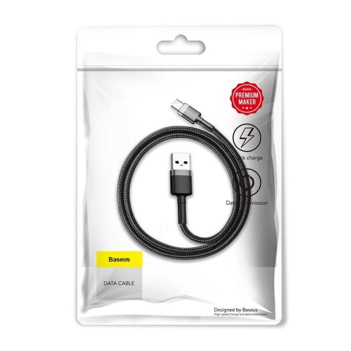 BASEUS - BASEUS Cafule USB-C till USB-A kabel 0.5M - Svart
