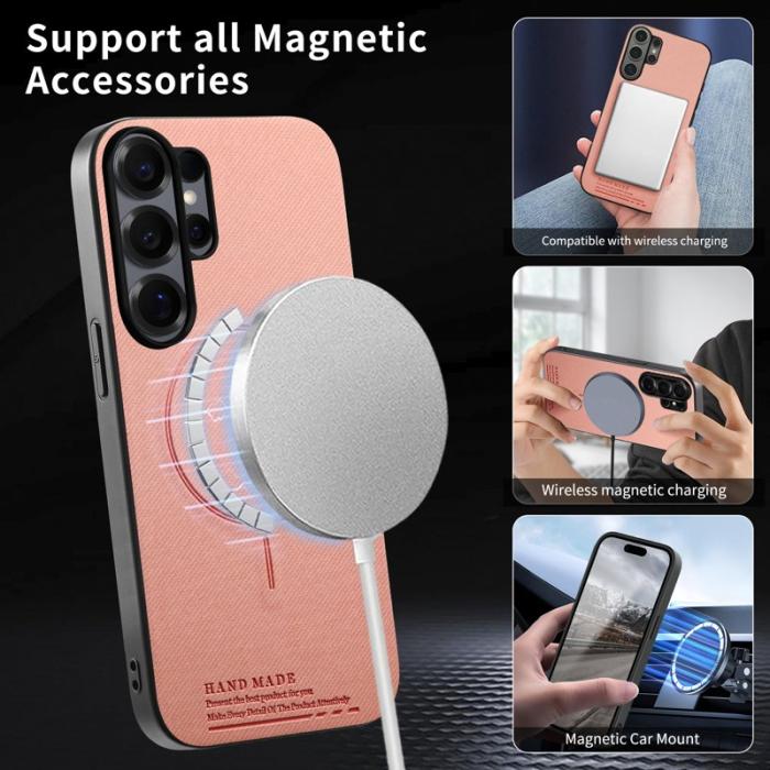 OEM - Mobilskal för Samsung Galaxy S26 Ultra Magnetiskt PC + TPU - Rosa