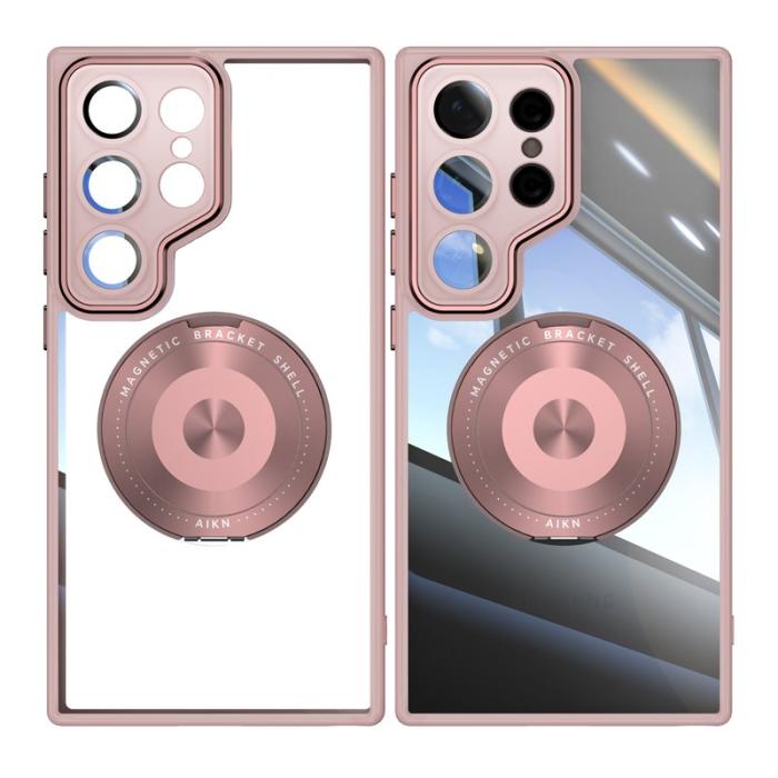 OEM - Mobilskal för Samsung Galaxy S26 Ultra Magnetiskt PC + TPU - Rosa
