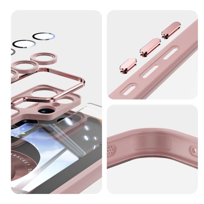 OEM - Mobilskal för Samsung Galaxy S26 Ultra Magnetiskt PC + TPU - Rosa