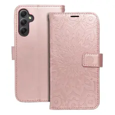 OEM - MEZZO pl&aring;nboksfodral f&ouml;r Samsung A34 5G mandala ros&eacute;guld