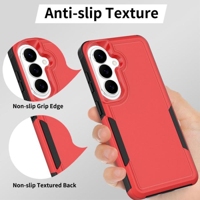 OEM - Mobilskal för Samsung Galaxy S26 PC + TPU Stöttålig - Röd