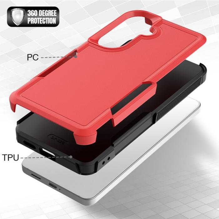 OEM - Mobilskal för Samsung Galaxy S26 PC + TPU Stöttålig - Röd