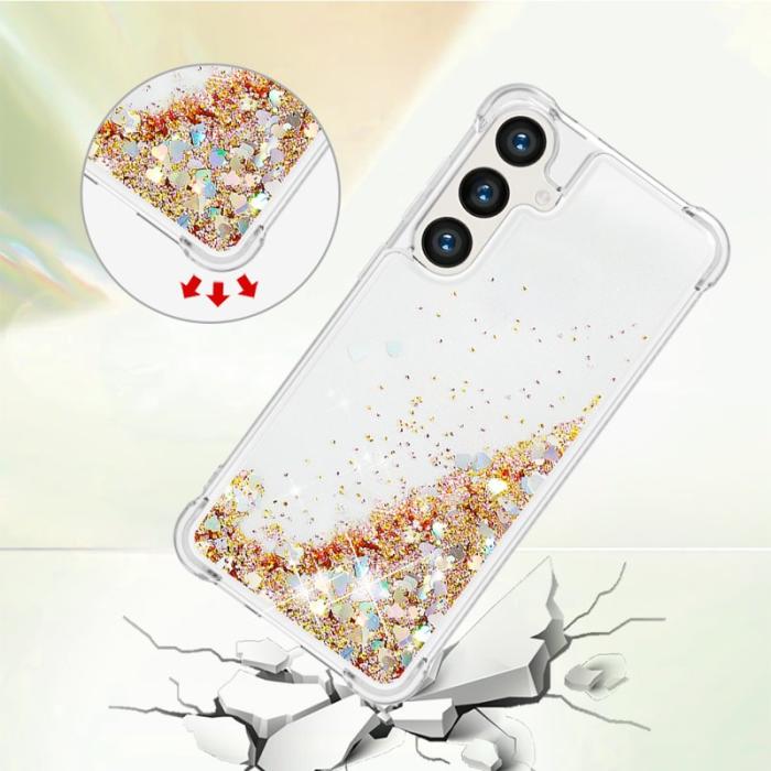 OEM - Mobilskal för Samsung Galaxy S26 Plus TPU Glitter Shockproof - Guld