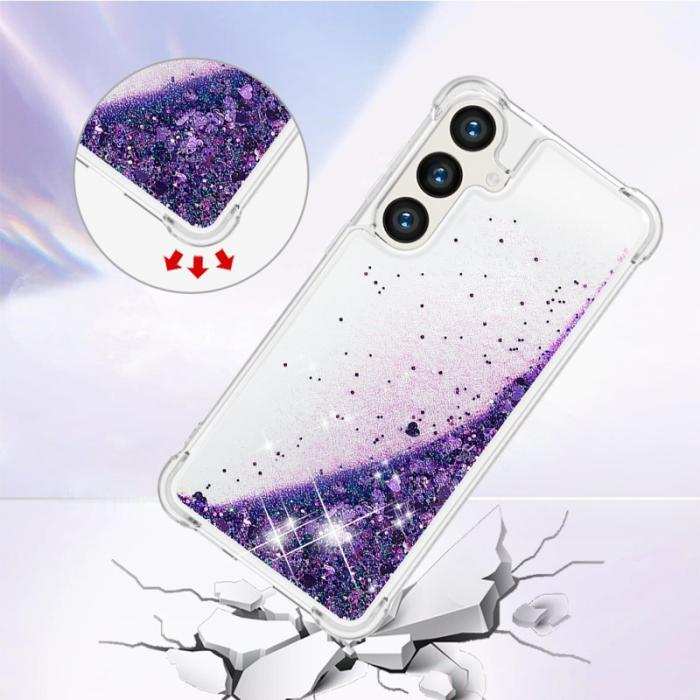 OEM - Mobilskal för Samsung Galaxy S26 Plus TPU Glitter Shockproof - Mörklila