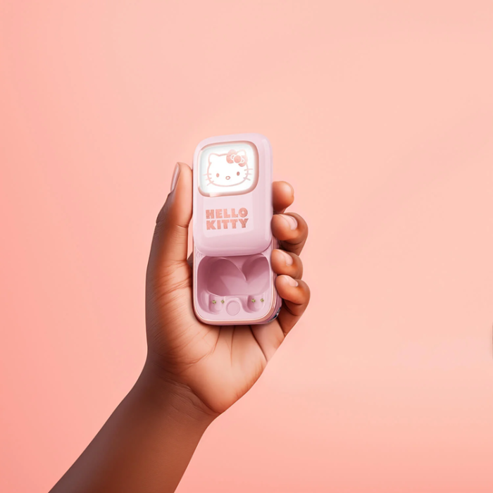 Hello Kitty - Hello Kitty TWS In-Ear Hörlurar Slide - Rosa