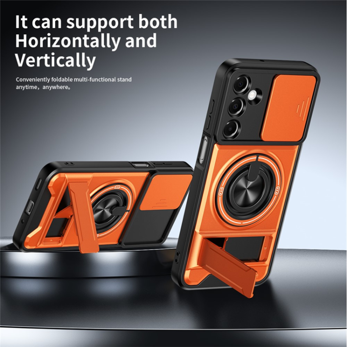 A-One Brand - Galaxy A37 Mobilskal MagSafe med Camera Lens Slider Ringhållare