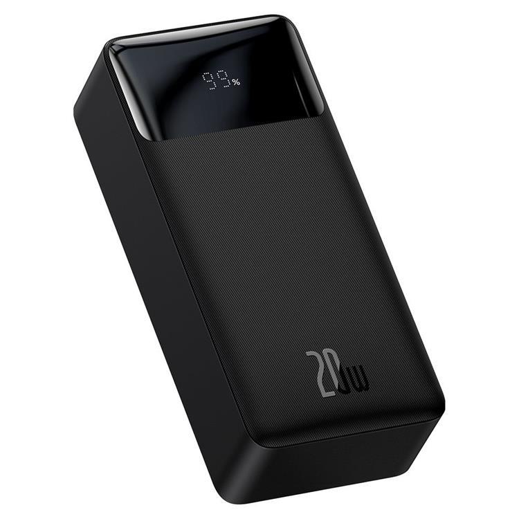 Baseus Powerbank 30000mAh 20W Micro USB Typ-C - Svart | 264 | AlltMobil