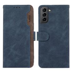 ABEEL - ABEEL Pl&aring;nboksfodral f&ouml;r Samsung Galaxy S21 5G/4G KonstL&auml;der RFID-Skydd Bl&aring;