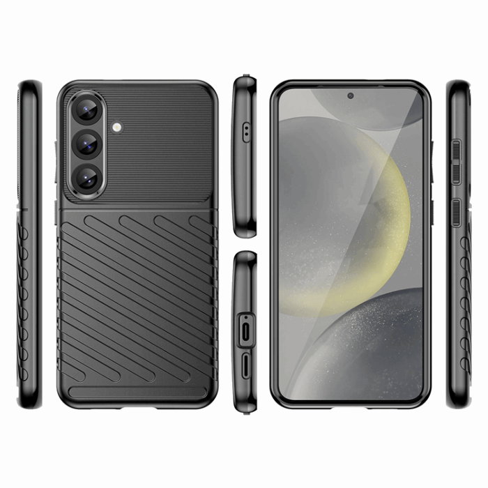 OEM - Galaxy S25 Mobilskal Thunder Armored - Svart