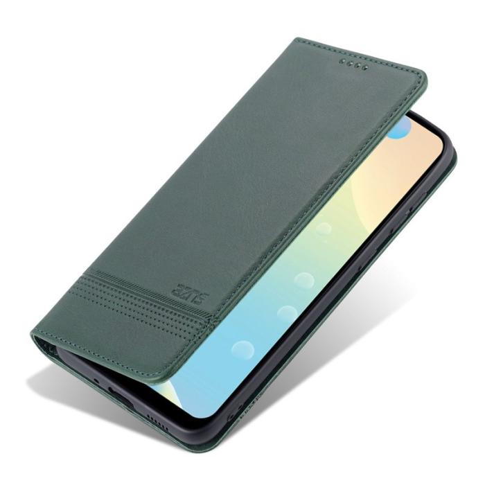 AZNS - AZNS Samsung Galaxy A73 5G Plånboksfodral Konstläder - Grön