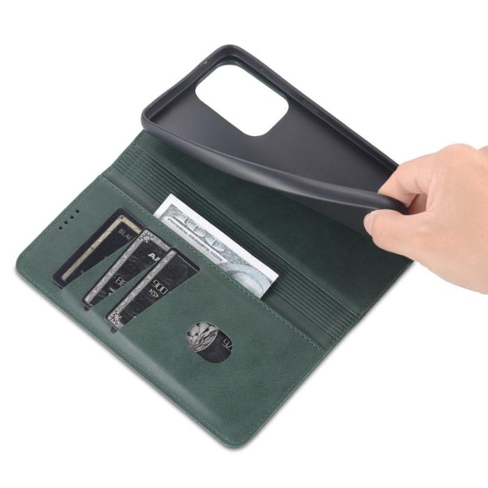 AZNS - AZNS Samsung Galaxy A73 5G Plånboksfodral Konstläder - Grön