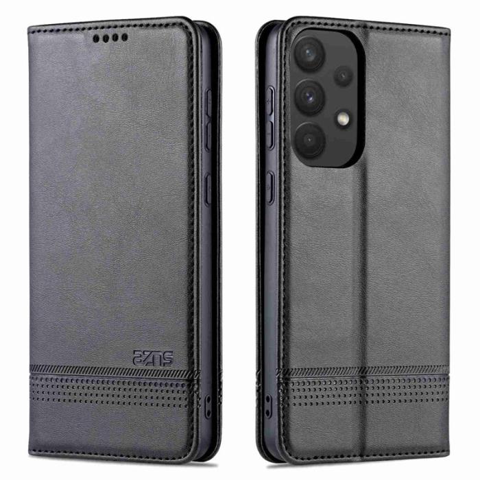 AZNS - AZNS Samsung Galaxy A73 5G Plånboksfodral Konstläder - Svart