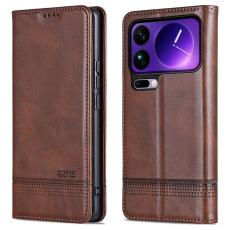 AZNS - AZNS Xiaomi 17 Pro Pl&aring;nboksfodral Konstl&auml;der - Brun